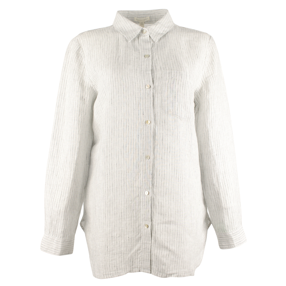 NWT Eileen Fisher Women's Organic Handkerchief Linen Shirt Small $188